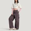 Adidas Woven Loose Wide Leg Simple Straight Sports Casual Pants Women bottoms KW0683