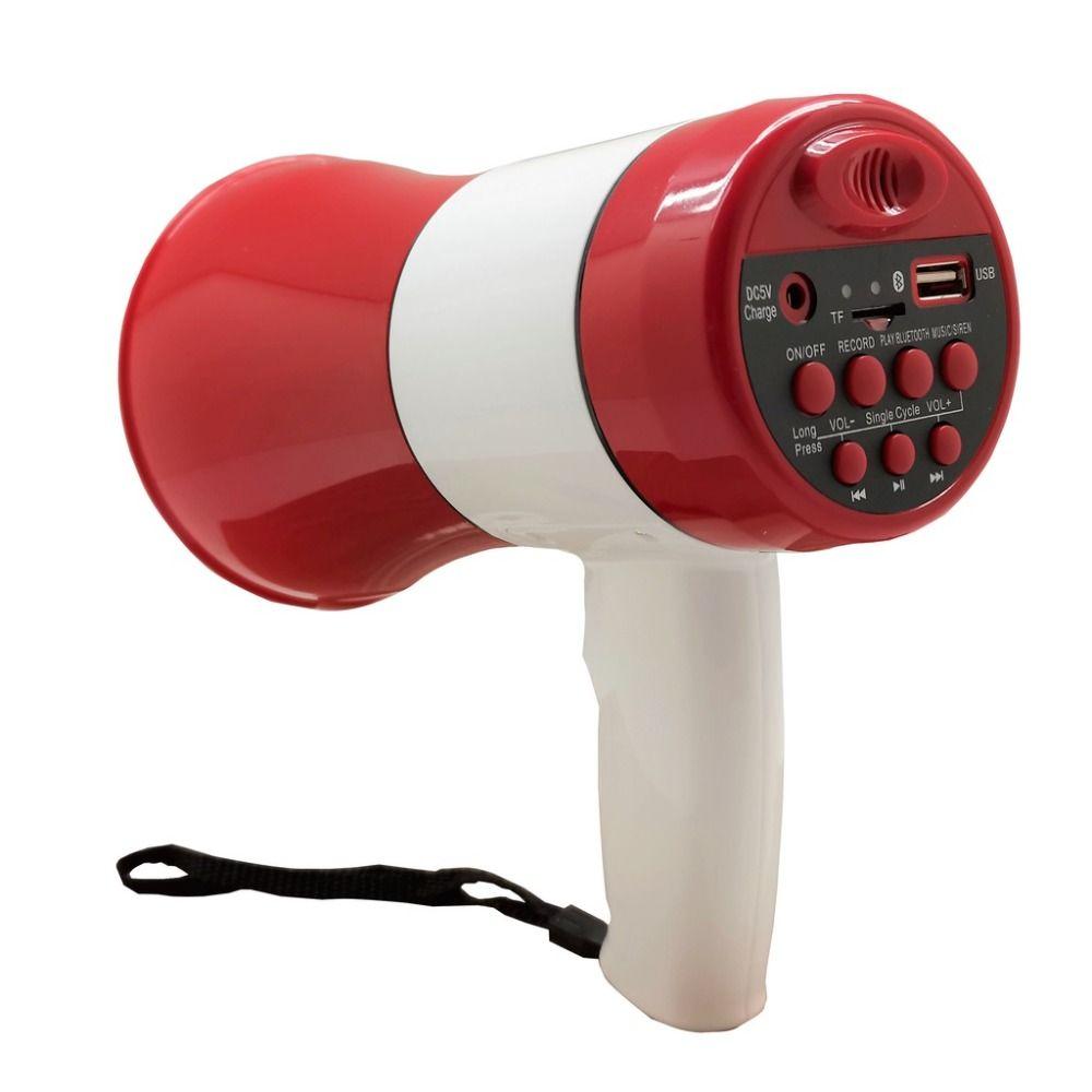 with Voice Recorder Megaphone Speaker Portable Loudhailer Microphone New Handheld Bullhorn