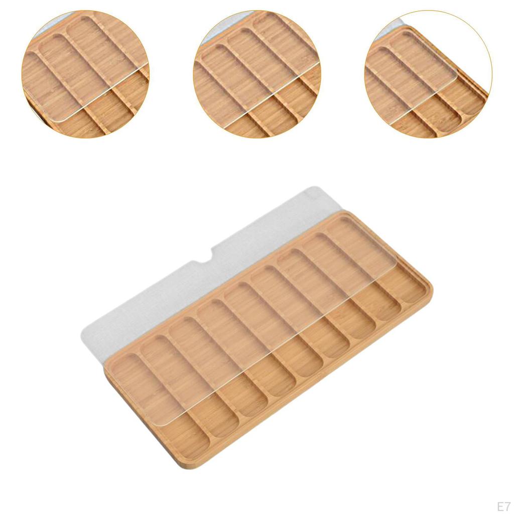 Wood Watch Band Organizer Display Tray DIY Crafting Versatile Handcraft Watchband Storage Case