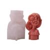 Silicone Candle Mold for Girls Flower Girl Scented Candle Mold Gypsum Aromatherapys Figurine Resin Molds Home Ornament