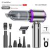 Handheld Brushless Motor Car Vacuum Cleaner with LCD Display, Suction, and Blower