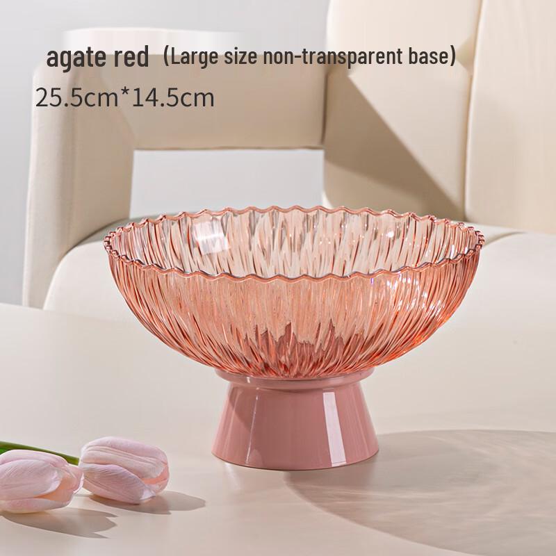 

Ruhan Tree Grain Fruit Plate with Copper Base