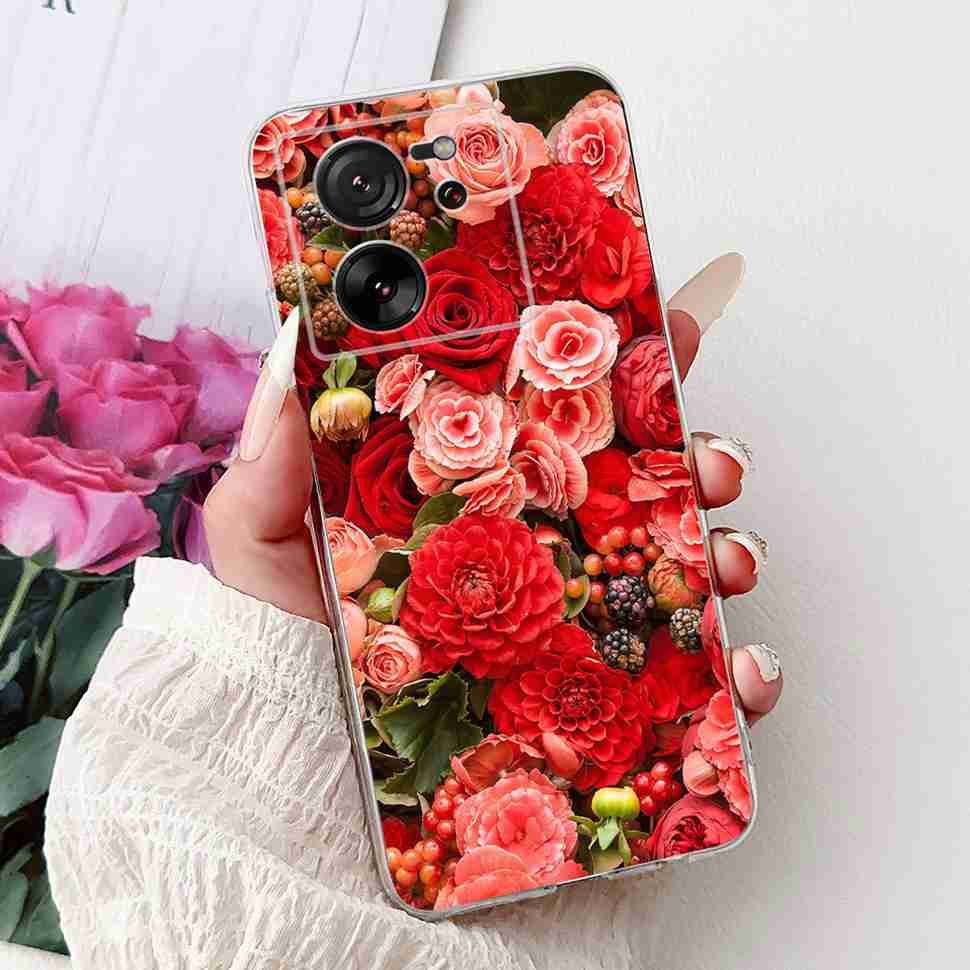For Xiaomi Mi 13T 5G 6.67" Case Cartoon Bear Soft Silicone TPU Cover For Xiaomi Mi13T 5G 2306EPN60G 6.67" Colorful Flowers Shell