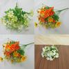 Stunning 28-head Artificial Chrysanthemum Daisy Bouquet For Weddings And Events