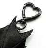 Plüsch Schwarze Fledermaus Schlüsselanhänger Gothic Verwandlungsfähige Fledermaus Schlüsselring Anhänger Rucksack Tasche Geldbörse Anhänger Halloween Geschenk für Fledermausliebhaber
