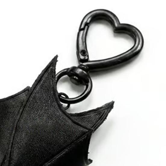 Plüsch Schwarze Fledermaus Schlüsselanhänger Gothic Verwandlungsfähige Fledermaus Schlüsselring Anhänger Rucksack Tasche Geldbörse Anhänger Halloween Geschenk für Fledermausliebhaber
