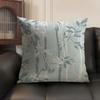Bamboo Luxury Cushion Cover Natural Linen Organic Fabric Double-Sided Printing Sofa Home Decor Gift Pillow Case