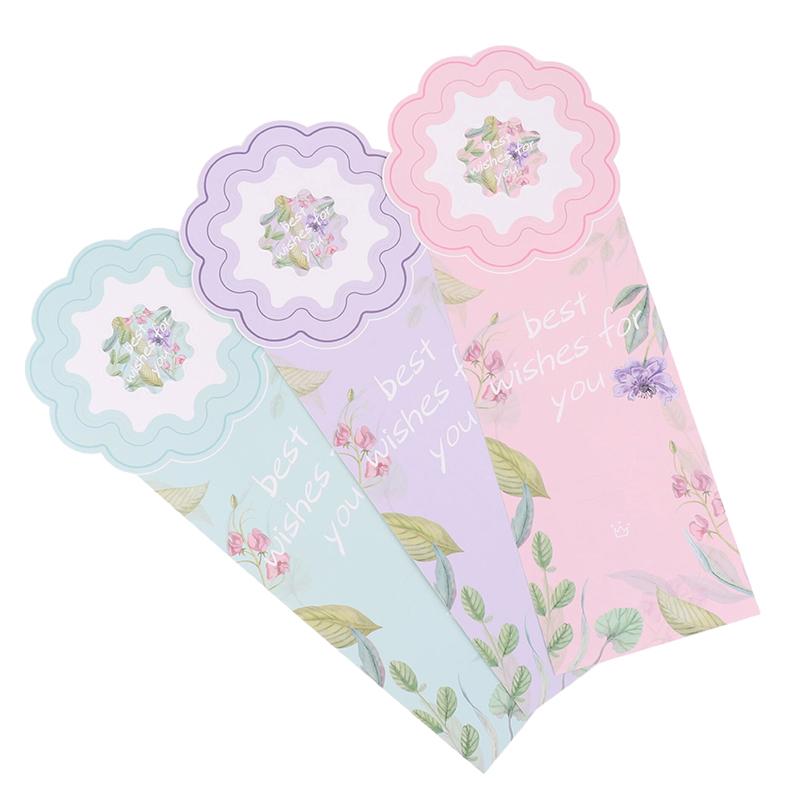 5 Unidades Embalagem para Flor Única Cartão de Flor Portátil Caixa para Embalagem de Buquê Saco para Arranjo de Flores para Dia dos Namorados Dia das Mães