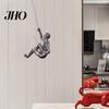 Rock Climber Statue Artistic Realistic Appearance Delicate Craft Wall Retro American Resin Pendant Ornament