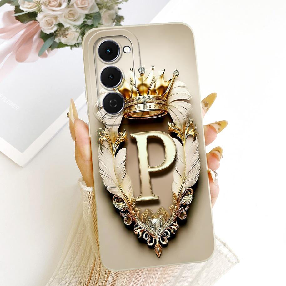 For Tecno Spark 40 Pro Plus Case KM7 Popular Crown Letter Couple Phone Cover on Tecno Spark 40 Pro KM6 Spark40 40C KM5 KM4k Capa