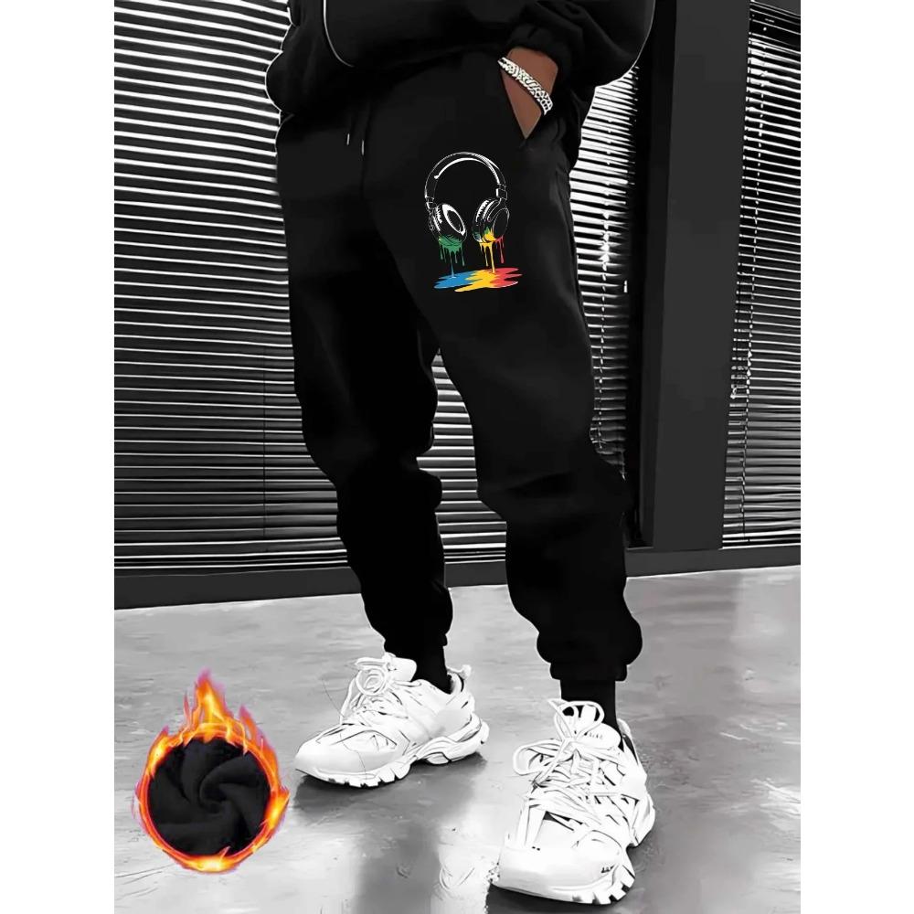 Men Casual Sports Pants Gym Sport Trousers Sweatpants Running Workout Jogging Printed Long Pants
