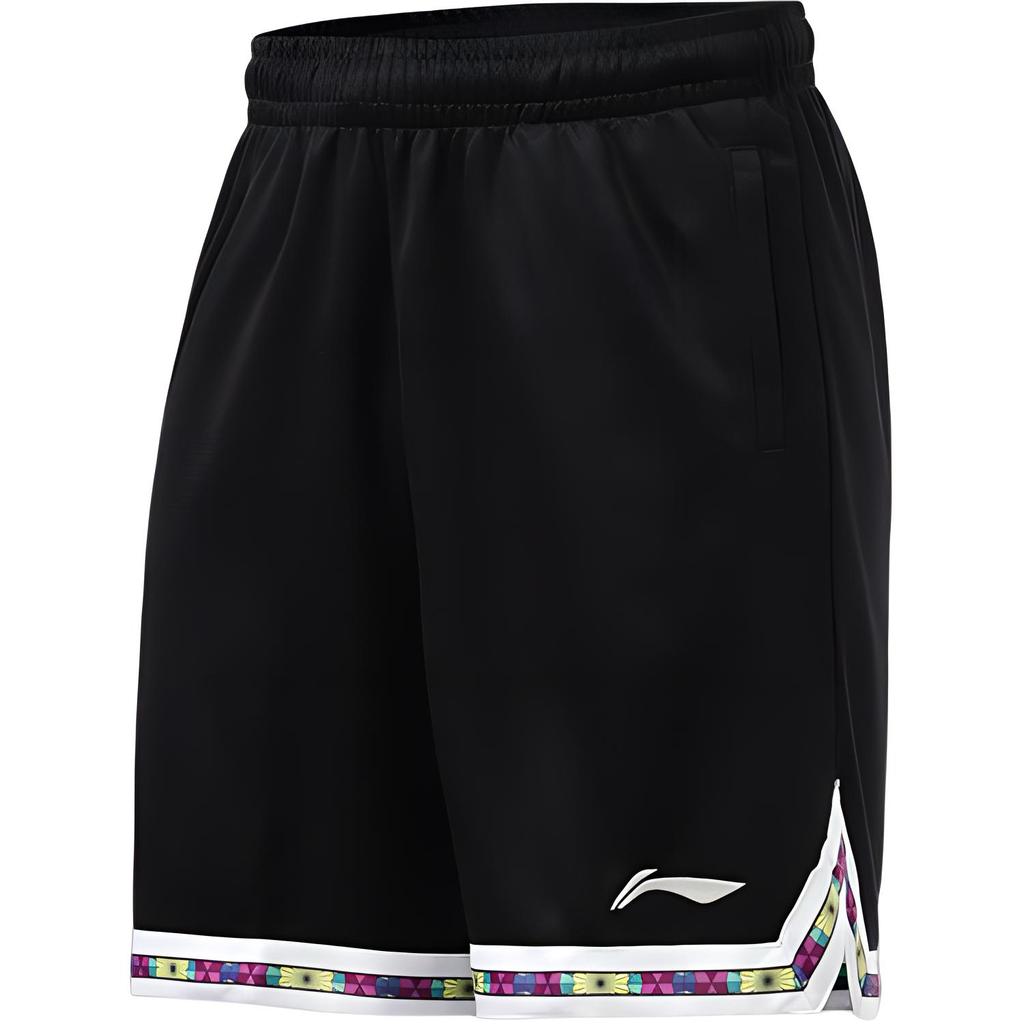 Li-Ning Breathable Quick-Dry Loose Basketball Shorts Men shorts Black AAPS131-2