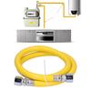 Flexible Braided, Gas Hose Yellow Dryer Gas Hose  Daily Home Gas Equipment Replacement