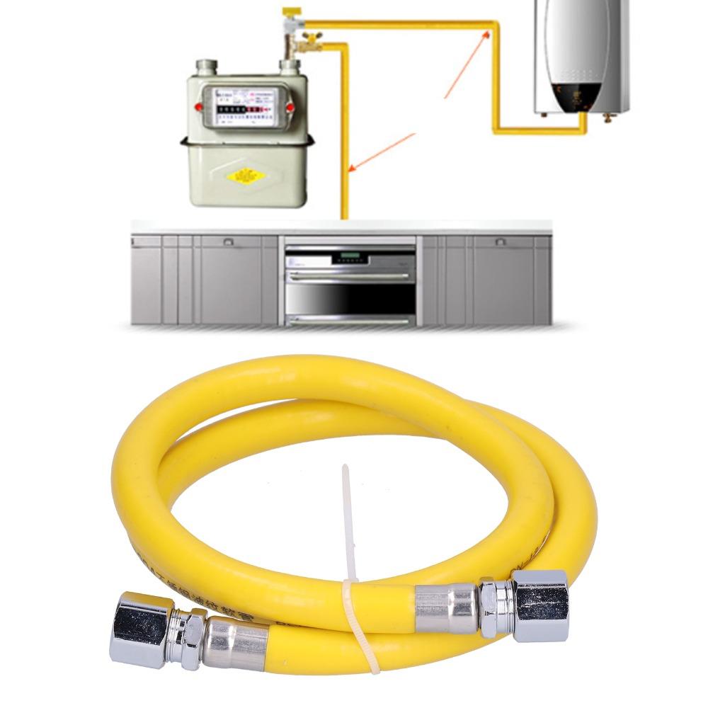 Flexible Braided, Gas Hose Yellow Dryer Gas Hose Daily Home Gas Equipment Replacement