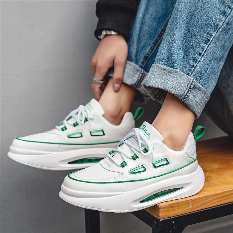 Fashion Chinese Style Men's Shoes Spring Trend Casual Sports Shoes Men's Thick Bottom Forrest Gump Small White Tide Shoes Daddy Shoes