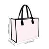 Pink Check Tote Bag Fashion Casual Large Capacity Daily Portable Shopping Handbag