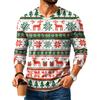 Men's Casual Loose Fit V-Neck Shirt for Daily Wear