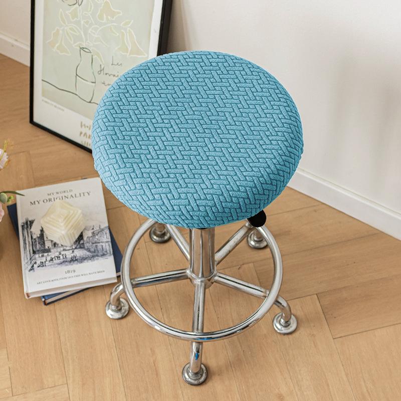 Round Stool Cover Bar Yard Swivel Chair Universal Cloth Seat Cover All-inclusive Chair Bench Round Universal Small Seat Cushion