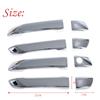 4Pcs ABS Door Handle Bowl Chrome Cover for  Isuzu