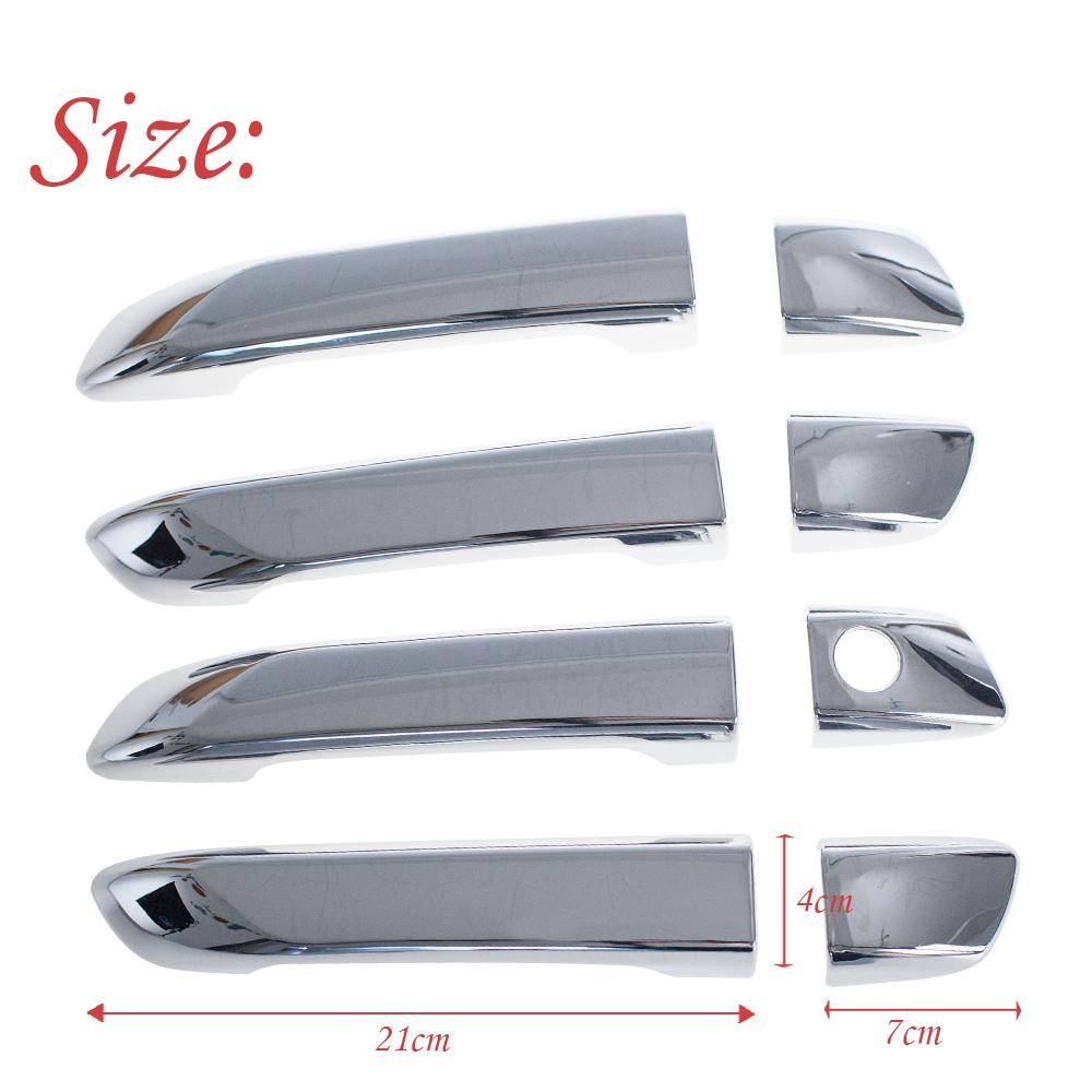 4Pcs ABS Door Handle Bowl Chrome Cover for  Isuzu