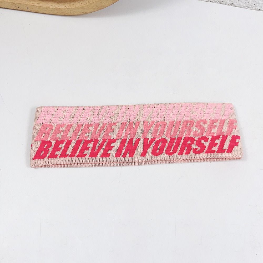 

Wide Edge Yoga Headwrap Elastic Sports Headband Retro Elastic Head Wrap Dance рожевий