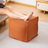 New PU Leather Storage Leg Bench Large Capacity Non-Slip Storage Pouf Cube Nordic Sofa Footstool Living Room