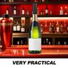 50pz Tappi Termoretraibili per Bottiglie di Vino Involucri Sigillanti Termoretraibili con Linguette Facili da Aprire per Bottiglie Standard Uso Domestico Conservazione in Cucina