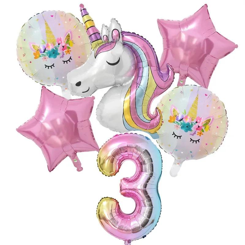 Cartoon Unicorn Birthday Party Decorationa  Unicorn Theme Bleware Paper Plate Cup Tablecloth Birthday Party Decor Supplies