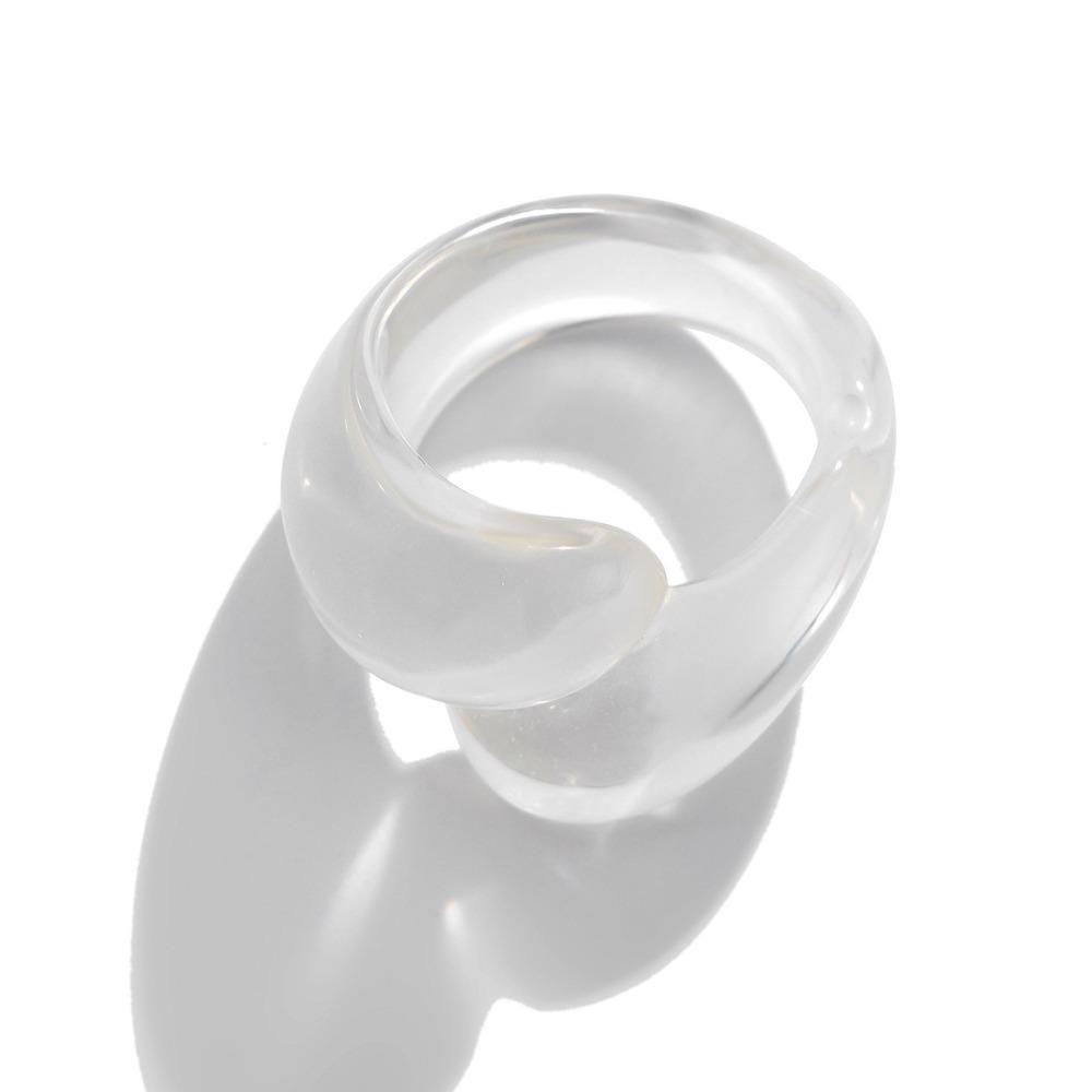 Hars Druppel Ring Meerkleurig Geometrische Vingerring Boho Sieraden Feest Accessoires Dames