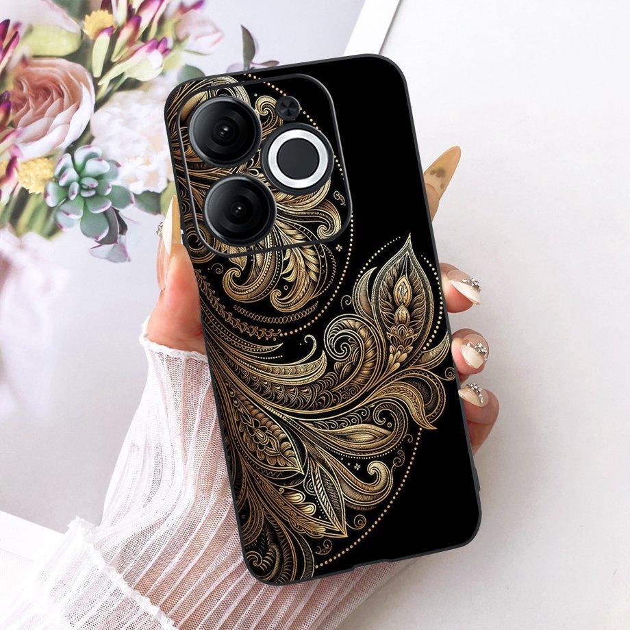 For Itel A80 A90 A95 A70 A60 A60s Phone Case Matte Soft TPU Bumper Cover Cool Cartoon Luxury Butterfly Flower Bow Pattern Funda