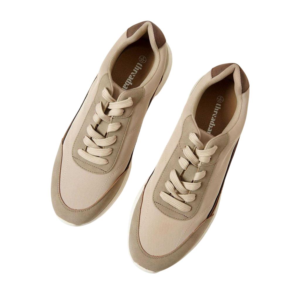 Threadbare Mens Ariba Textile Trainers