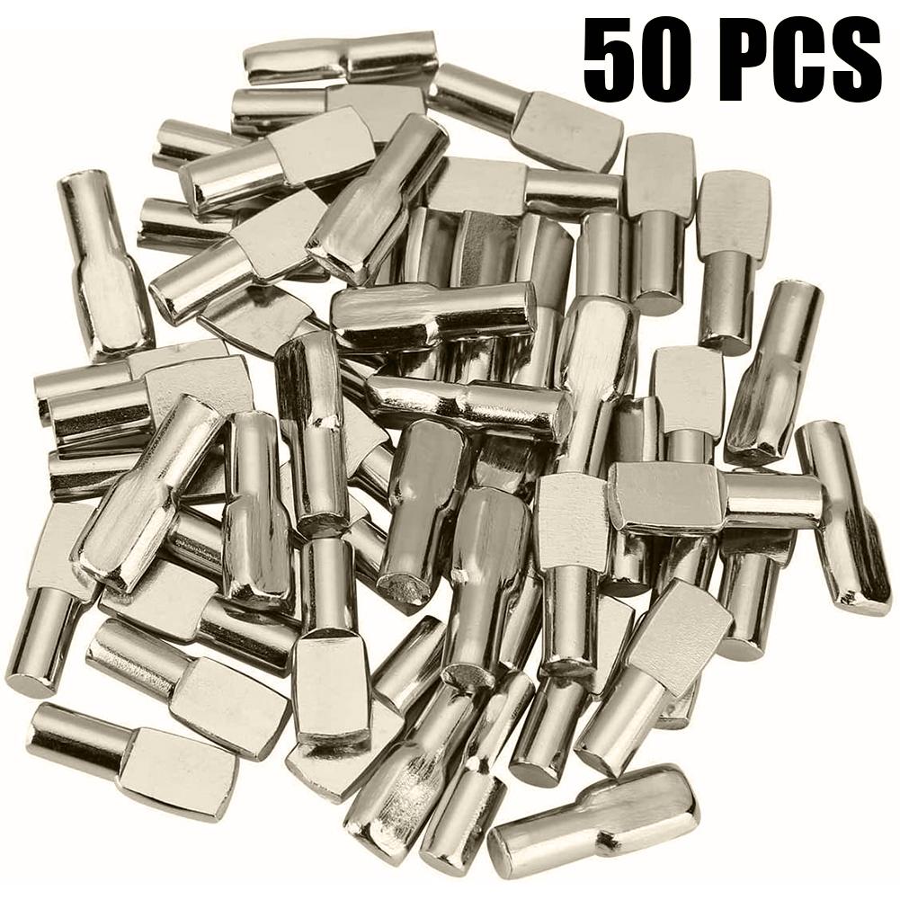 

50 шт. Поддерживающие штифты для ламината, штифты для шкафа, ламината, держатель для стеклянной пластины, крепежный кронштейн для полки, мебельная фурнитура