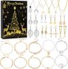 Christmas Jewelry Advent Calendar: 24 Compartments of Necklace, Bracelet & Stud Earrings Gift Box
