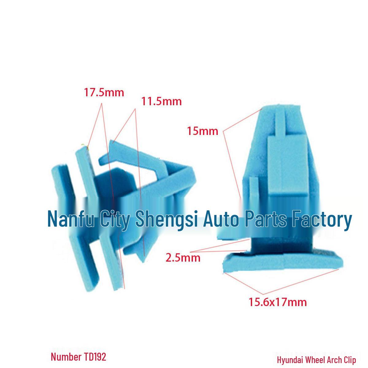 

Hyundai Santa Fe/Sonata/Sorento Wheel Arch Accessory Installation Buckle (OE: 87758-3L000) 10000