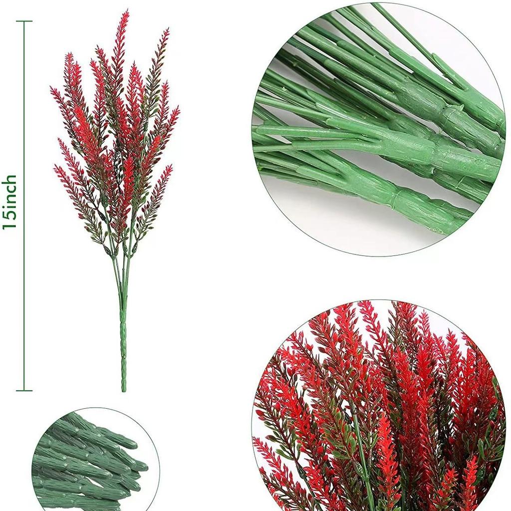 5 Forks Lavender 5 Forks Wheat Lavender Artificial Lavender Artificial Flower Plastic Flower, Plant Potted Lavender