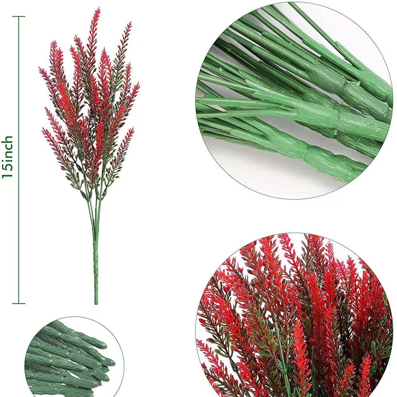 

5 веток лаванды 5 веток пшеницы Лаванда искусственная Искусственный цветок Пластиковый цветок, Растение в горшке Лаванда