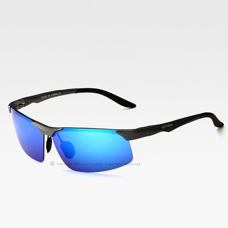 VEITHDIA Aluminum Magnesium Men's Polarized VU400 Sun Glasses Night Vision Mirror Male Eyewear Sunglasses Goggle Oculos 6502
