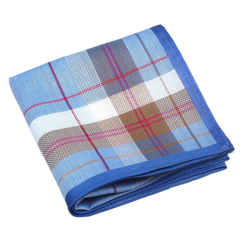Classic Dark Satin Cotton Handkerchief 43 Cm - Retro Style for Elders