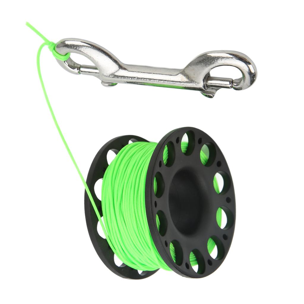 Diving Reel High Density Plastics Portable Belt High Strength User Friendly Design Diving EquipmentBlack