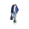 Polo Ralph Lauren FW25 Classic Fit Linen Shirt Women Shirts Sapphire-Blue WMPOSHTNDO20926-400