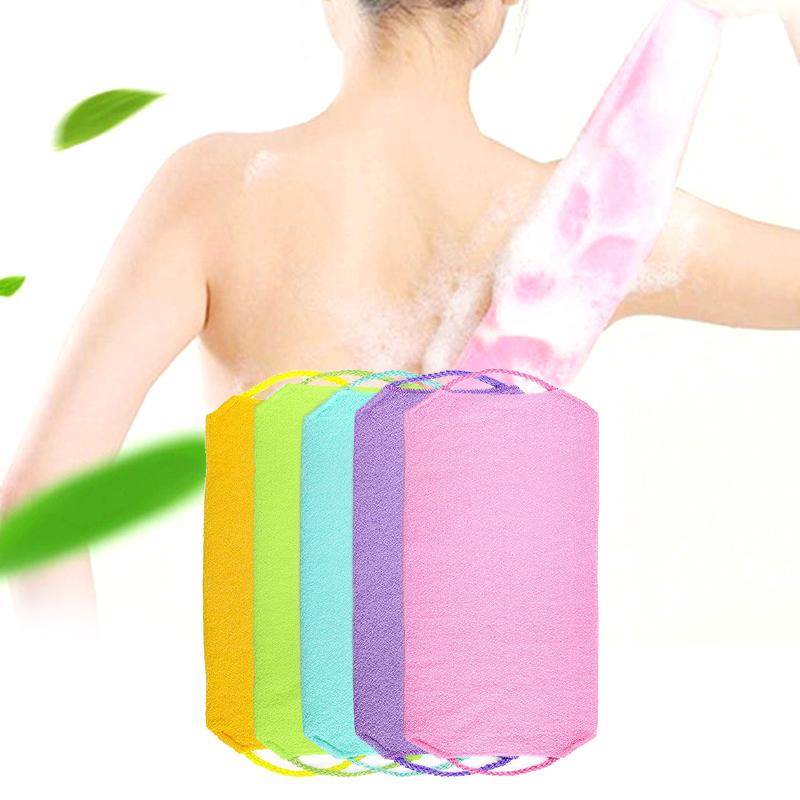 Korean Exfoliating Back Scrubber Nylon Elastic Strap Deep Exfoliation Strong Durable Home Bath Use