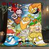 Anime Theme 2D Flat Pattern Flannel Blanket High Quality All Seasons Warmth and Comfort Perfect for Christmas Gifts.PMT0914308