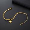 Trendy Heart Charm Women's Bracelet Stainless Steel Love Knot Snake Chain Bracelet Girls Birthday Mother's Day Gift 2026 New