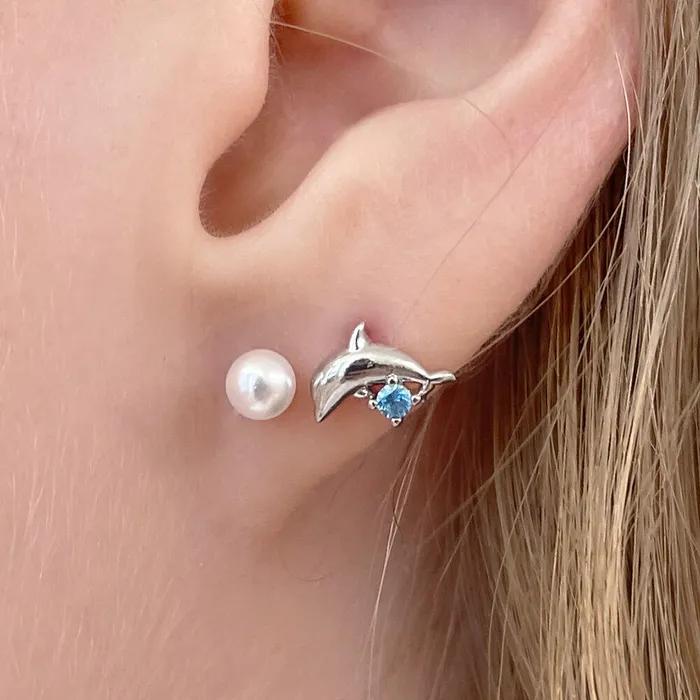 [SET] Dolphin Star Earrings (2colors)