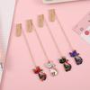 Classical Cartoon Cat Metal Bookmark - Creative Student Graduation Souvenir & Reward Gift