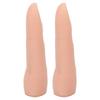Nail Training Finger Bendable Flexible Silicone Practice Finger Model for Tattoo Acupuncture Practice 2pcs