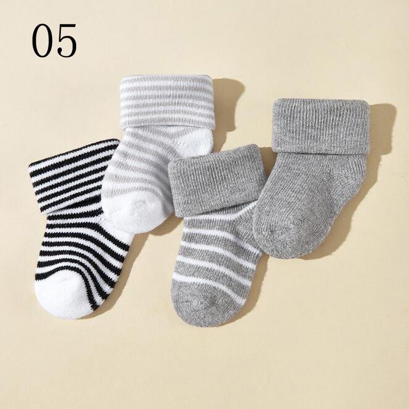 4Pair/lot New Boys' and Girls' Autumn/Winter Thick Warm Socks