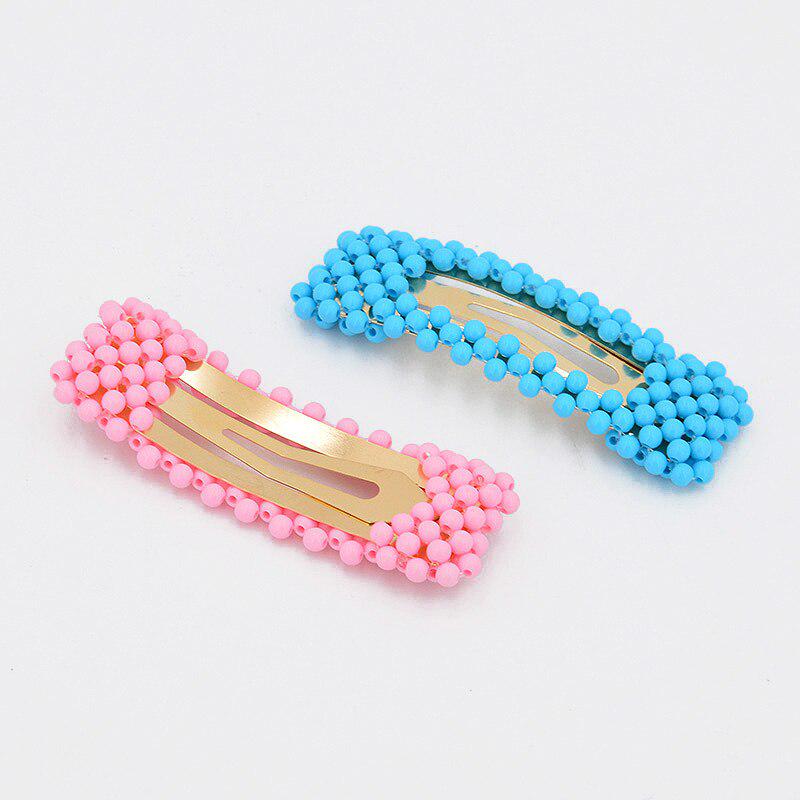 Barevné perleťové sponky do vlasů s kovovým trojúhelníkem 8 cm Čtvercové spony do vlasů Sponky do vlasů Vlasové doplňky