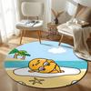 Elegant Round Forest Multicolor Area Rug, Non-Slip Floor Mat for Kitchen