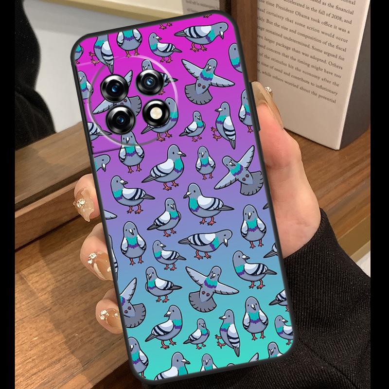 The Pigeons Case For OnePlus 15 13 12 11 10 15R 13R 12R 10T 13T OnePlus Nord 5 CE 4 3 Lite N20 N30 Cover